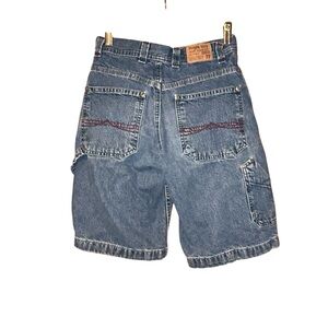 Vintage Bugle Boy Jean Company Carpenter Denim Shorts Boys 12R Cotton Class A